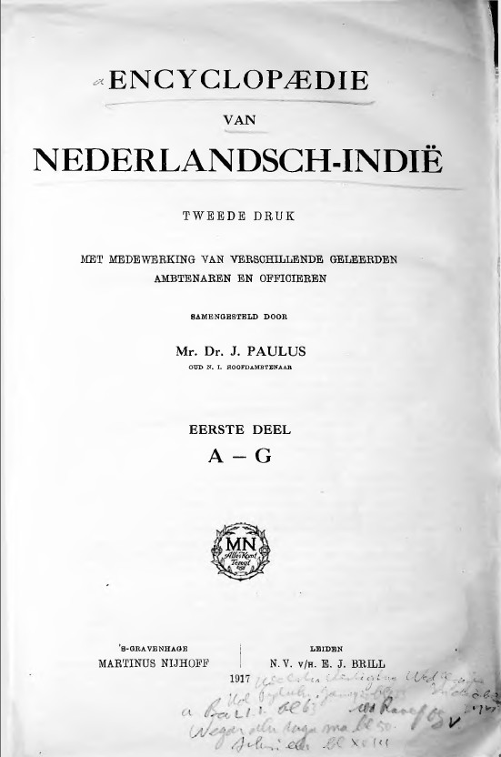 Encyclopaedie van Nederlandsch Indië